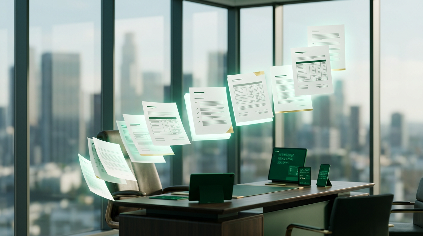 Símbolo de compliance e engrenagens de automação, representando a integração de compliance e tecnologia em fintechs.