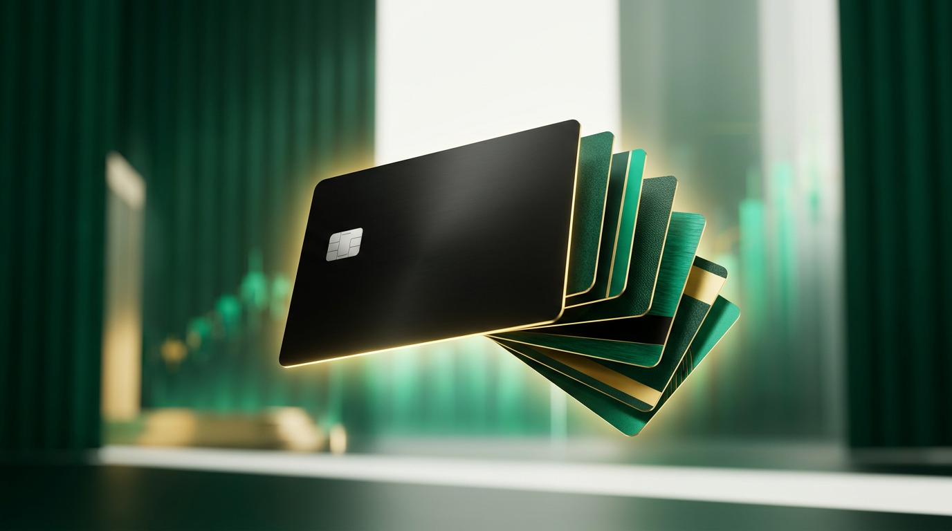 Mãos em um tablet exibindo um aplicativo bancário com branding personalizado, representando uma solução financeira White Label.