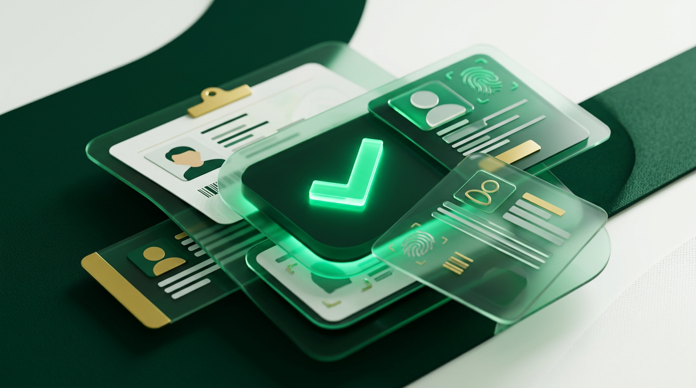 Representação digital de segurança de dados e identidade.
