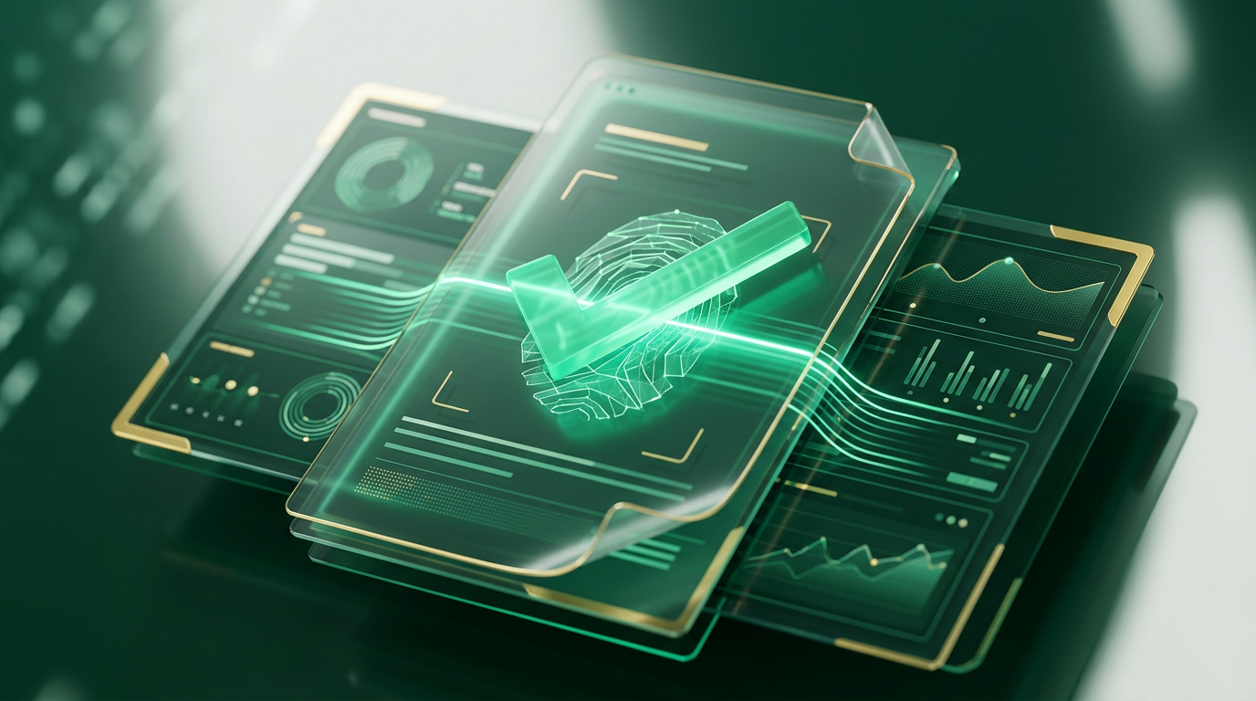 Representação visual de vigilância digital com ícones de segurança e análise de dados.